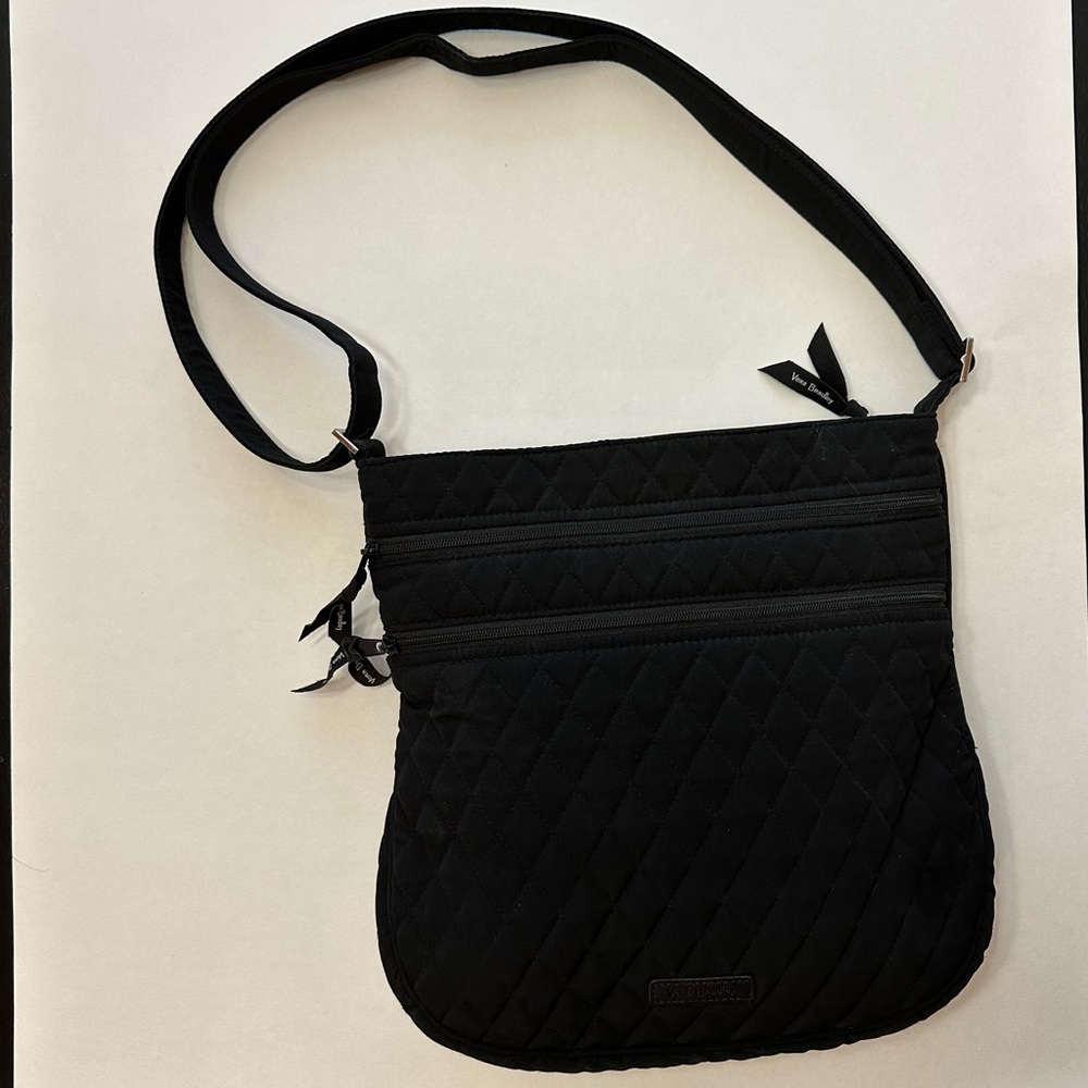Vera Bradley Triple Zipper Hipster Crossbody